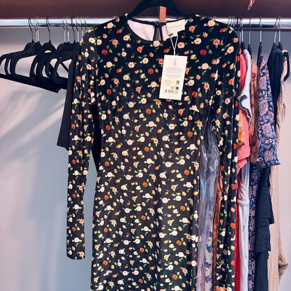 SEZANE Hildana Dress Stretch  Size 4 Small